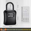 Wall-Mounted Key Lock Box for Temporary Sites with Peephole - No Drill Installation
