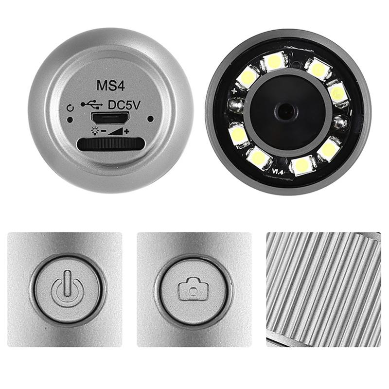 Microscope Digital WiFi USB Digital Handheld Microscopes Camera with Adjustable Metal Stand for iPhone Android Phone Mac PC