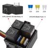 12V 24V 3-Wege Wasserdichte Sicherungsrelaisbox Klingensteckplätze 4 5-Pin 40A Relais Sicherungsrelaisblock Für Autos LKW Marine Boot