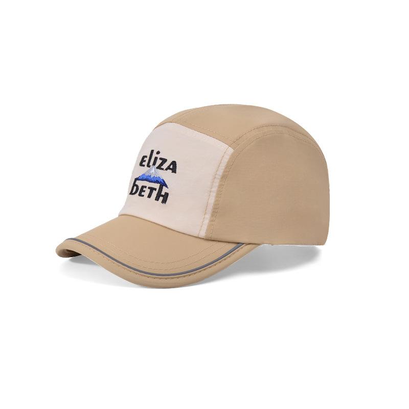 Children's hat embroidery five-piece cap spring and autumn outdoor sunscreen baseball cap quick-drying waterproof sun hat