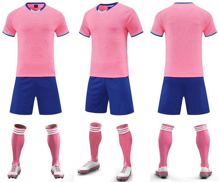 New Football Jersey Set Men'S Adult Children'S Game Training Jersey Primary School Students Short-Sleeved Football Jersey Women'S