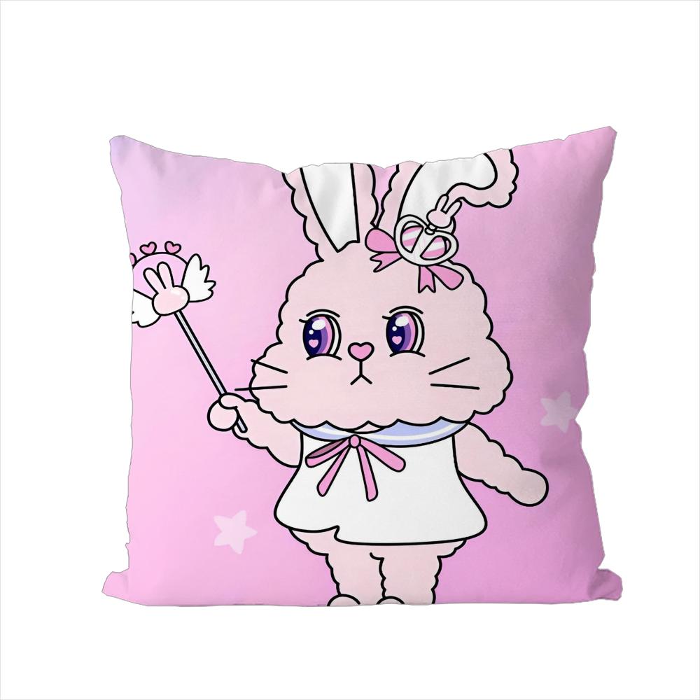 Cute EEsther Bunny Pillow Case For Car Sofa Decorative Home Doublesided Print Plush Square Throw Pillow Cushion Cover