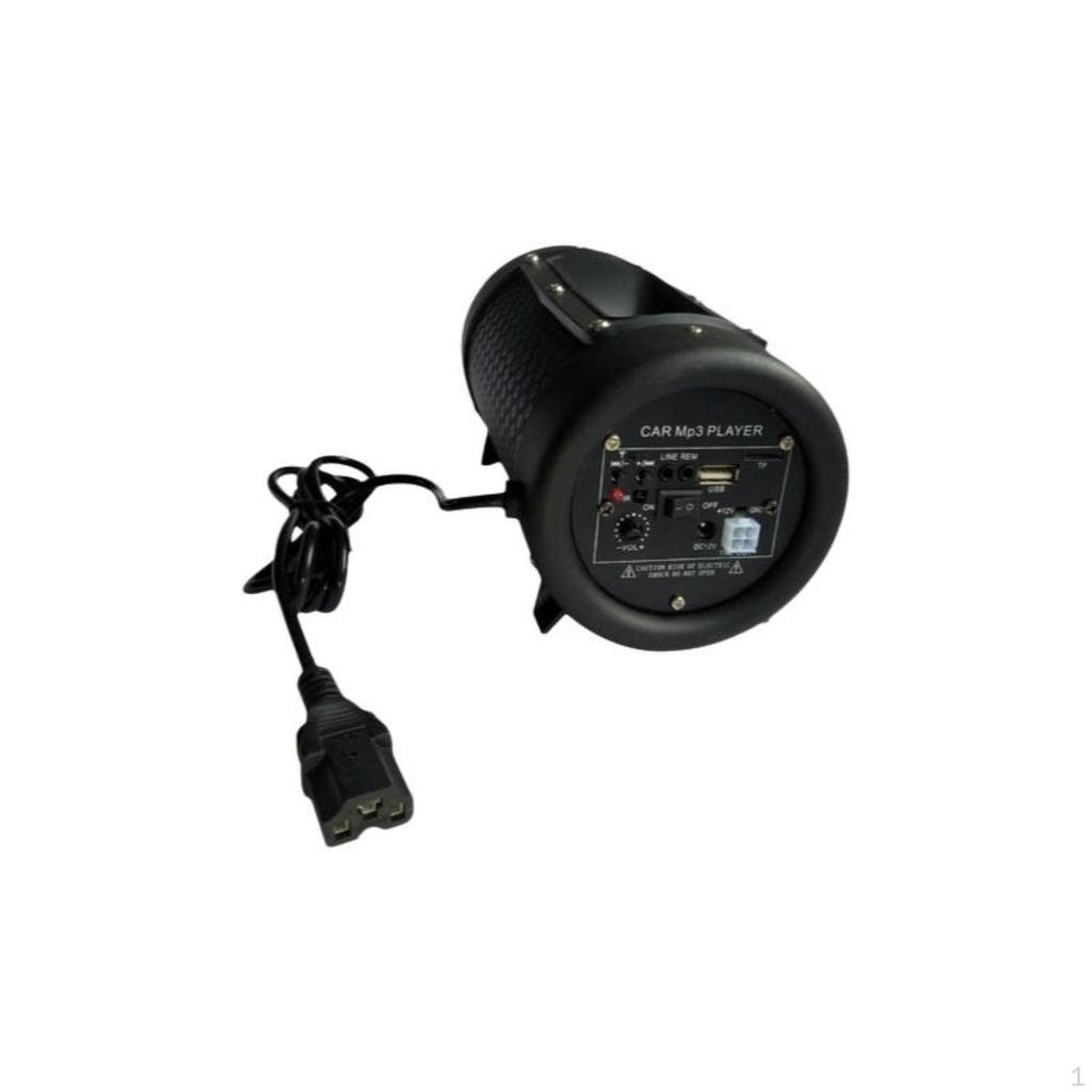 Car Speaker, Weatherproof Bass Subwoofer, Stereo Audio Black Square 8 inch