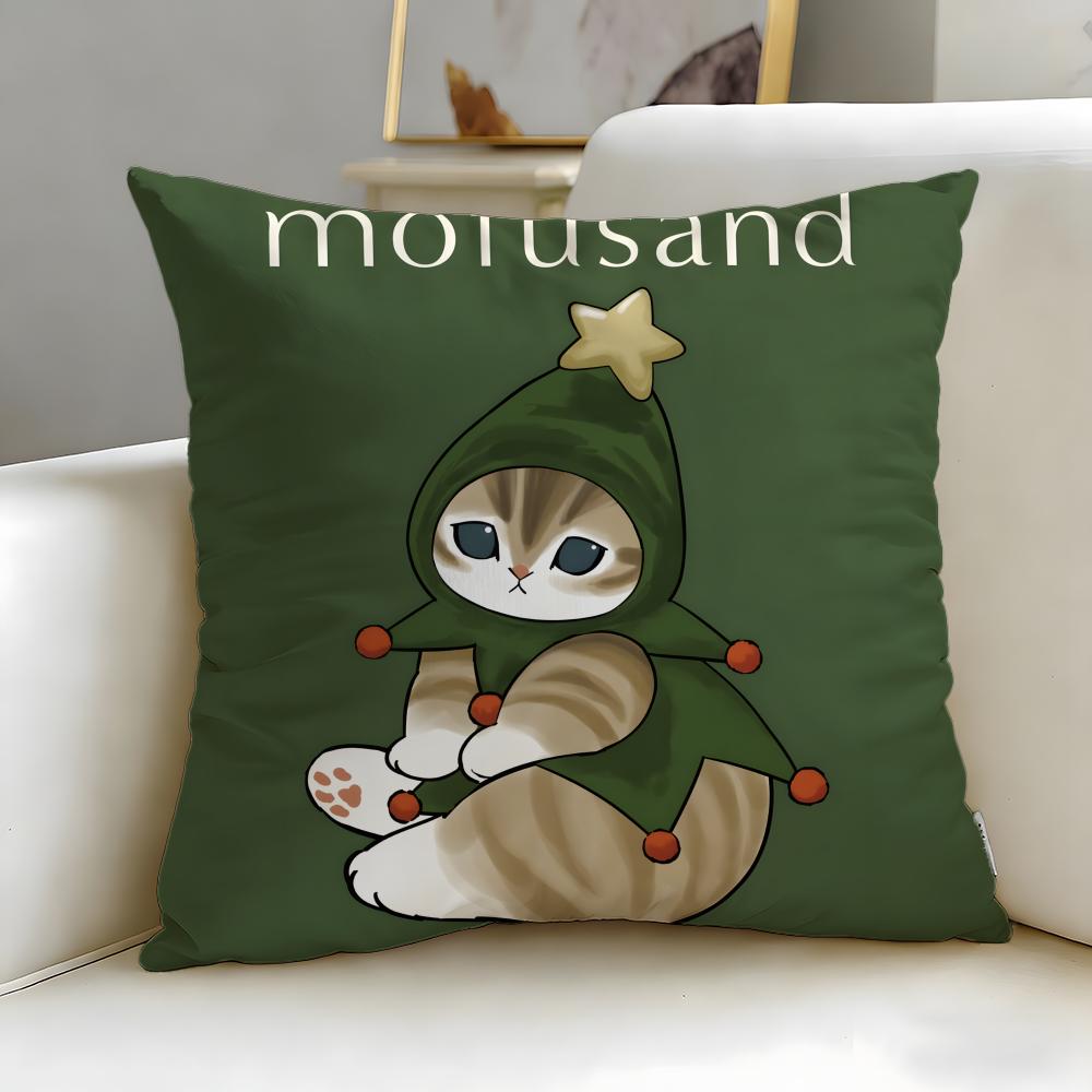 popular cartoon Mofusand Cushion Cover Soft & Easy-Wash Pillow Case – Versatile for Couch, Bed, Travel and Office