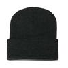 High Quality Solid Color Acrylic Wool Hat Outdoor Warm Cold Hat Monochrome Knitted Hat Pullover Hat for Men and Women