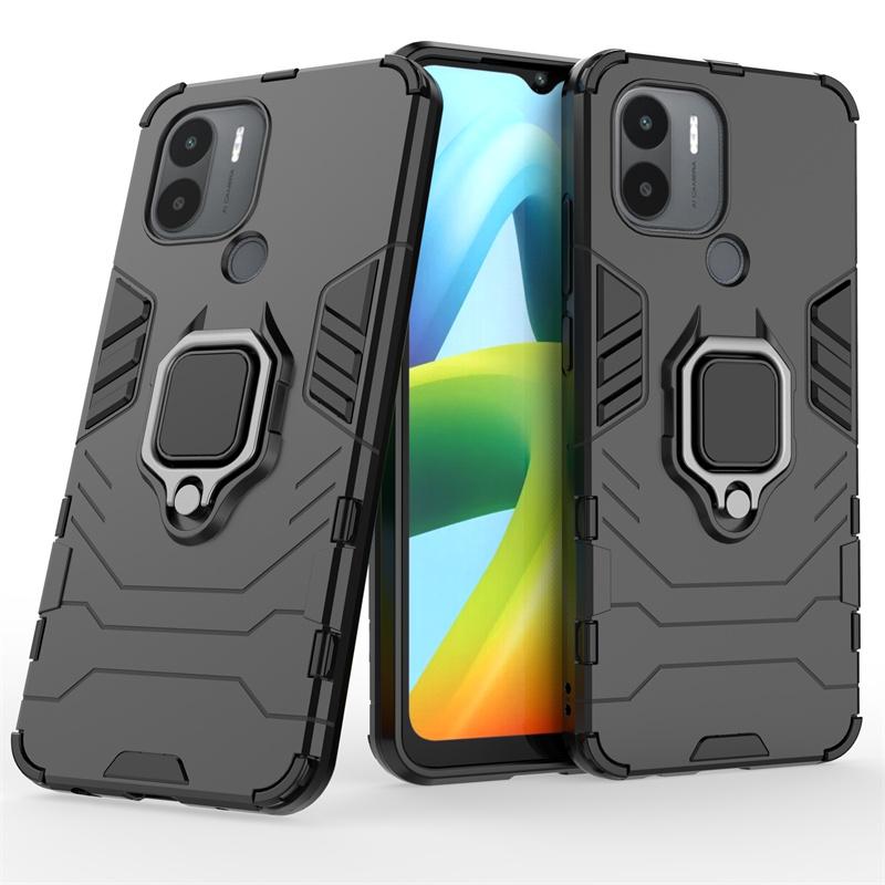 For Redmi A1 Plus Case Cover Xiaomi Redmi A1 Plus Capas Shockproof Bumper Magnetic Metal Holder Cover Redmi A 1 A1 Plus Fundas