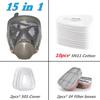 Vollgesichts-Spritzschutzmaske, industrielle Gasmaske Atemschutzgerät, neuer Typ 6800 Gasmaske, mechanische Wartungschemikalien.