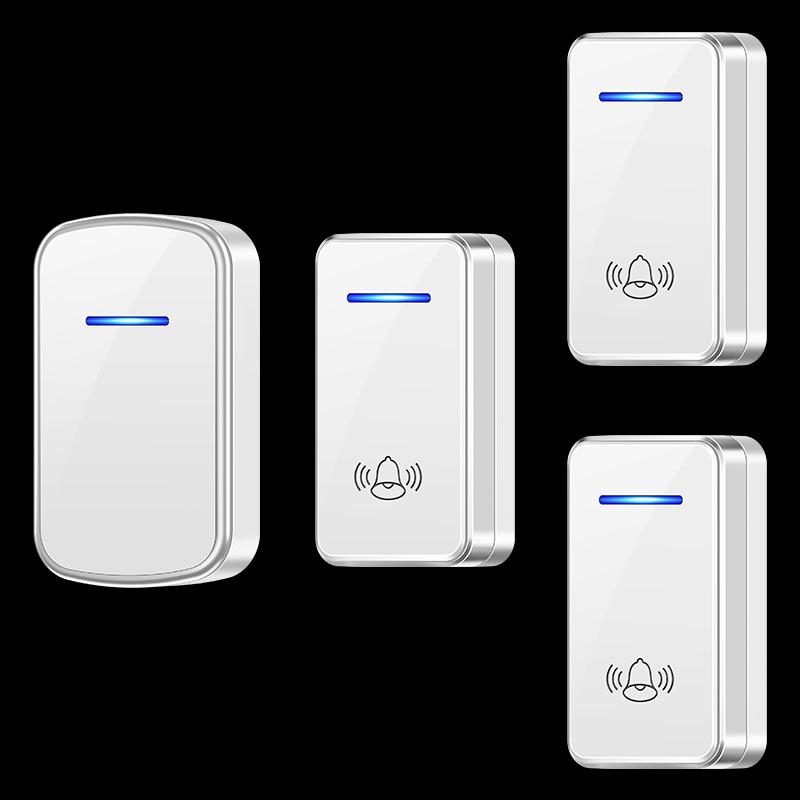 Wireless Battery-Powered Doorbell with Three-to-One Callers, No Plug-In Needed