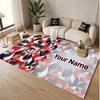 Personalized Crystal Velvet Carpet Athletic Bilbao FC Pattern Non Slip Floor Rug