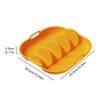 Silicone Taco Holder Reusable Taco Plates with 4 Dividers And Handle Dishwasher Microwave Oven Safe Taco Serving Tray