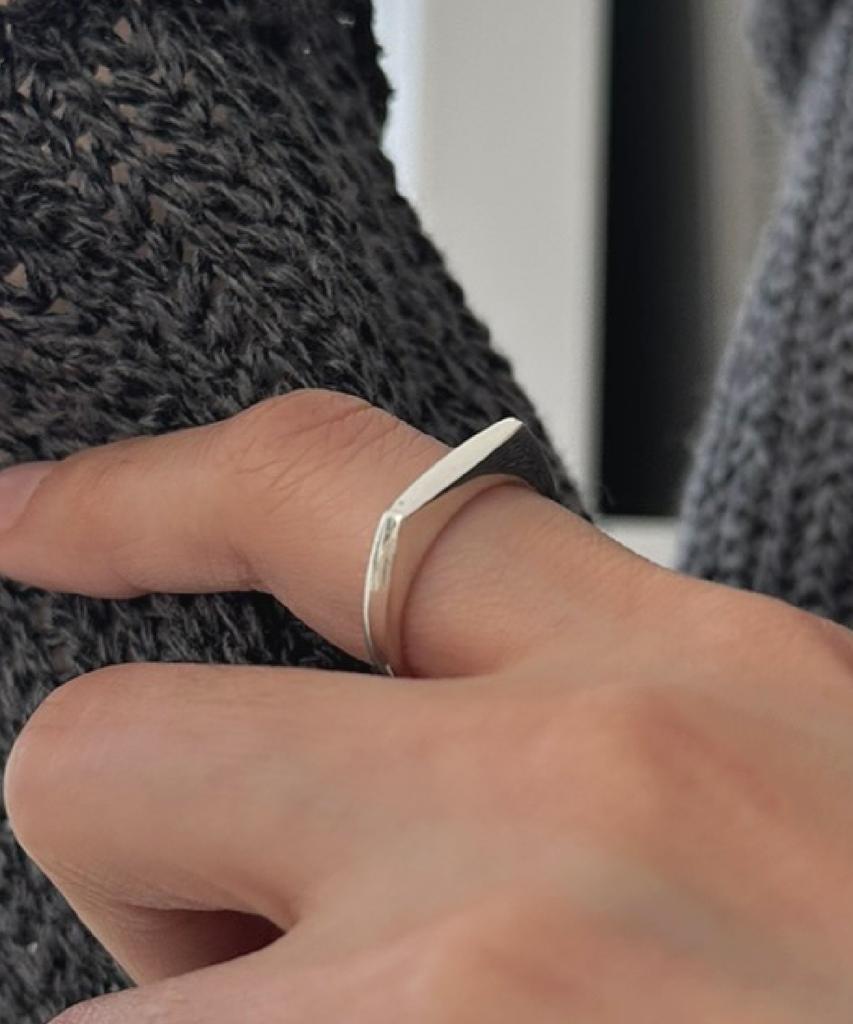 Baradu [Baradu 925] Simple Straight Bold Ring