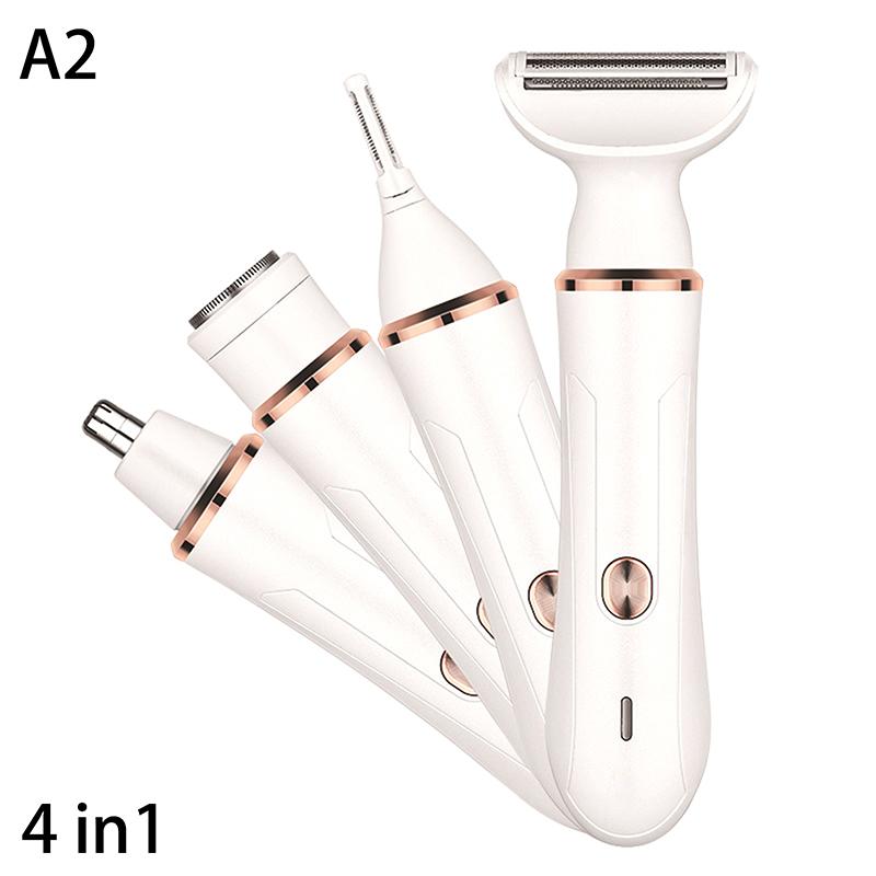 4In1 Electric Lady Shaver Body Hair Removal Epilator Painless Waterproof Cordless Trimmer Razor Gifts For Wome Rechargeable