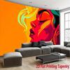 Female sexy face Digital printing polyester wall tapestry suitable for use in living rooms bedrooms offices bars party