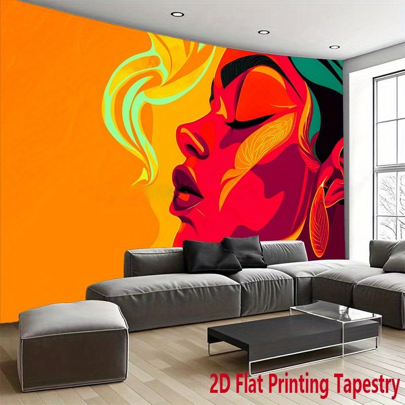 Female sexy face Digital printing polyester wall tapestry suitable for use in living rooms bedrooms offices bars party