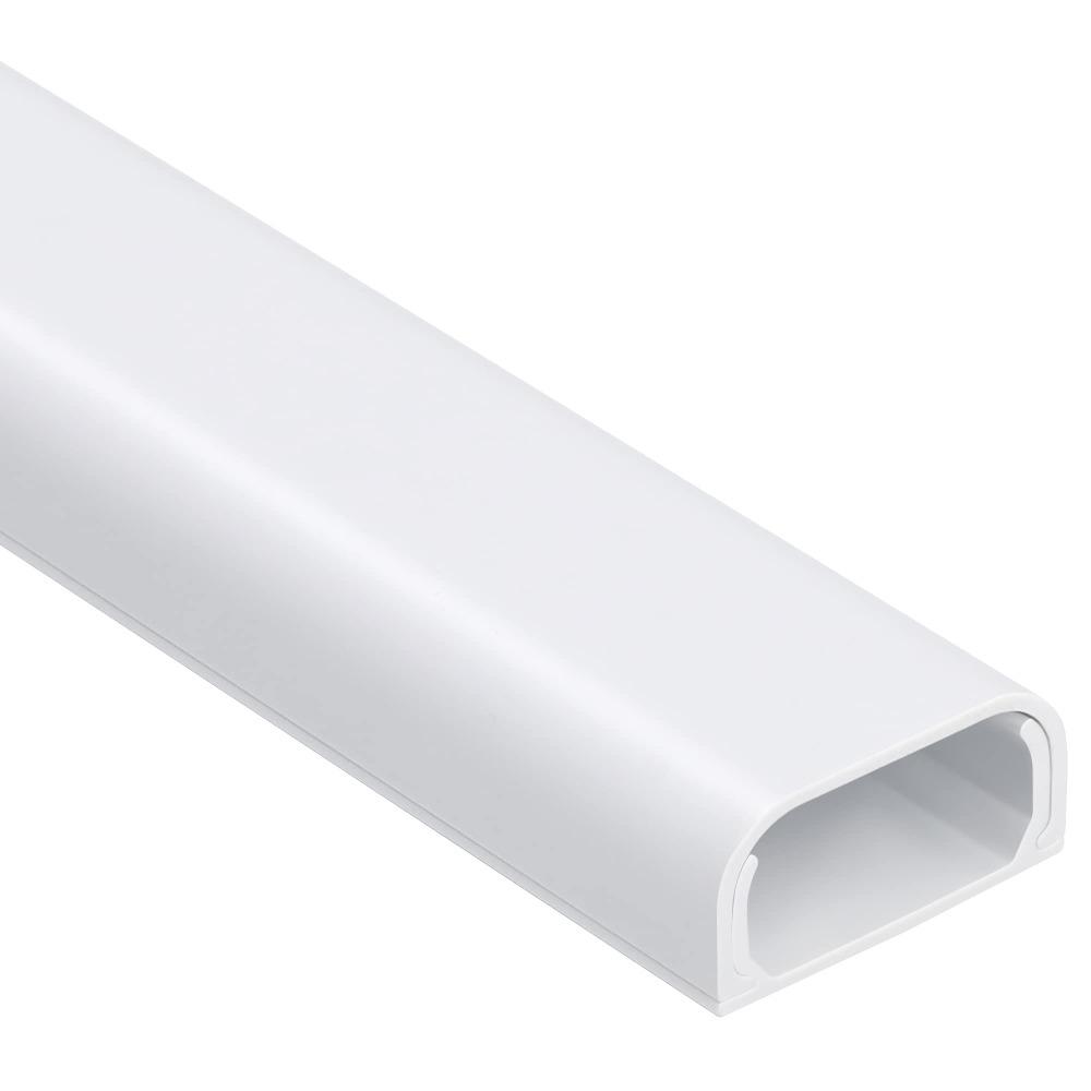 

High Quality 1m Cord Hider Paintable Self-Adhesive Wall Wire Cover PVC Square Electric Wire Slot Office 100cm-12mm-8mm