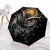 1pc Celestial Owl Print Automatic Umbrella - Automatic Opening And Closing, Sturdy Iron Frame, Portable Folding Design yy251018205