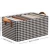 1PC No lid suitcase organizer Foldable Style Storage Basket with Handle Bedroom Dormitory Desktop Storage Box