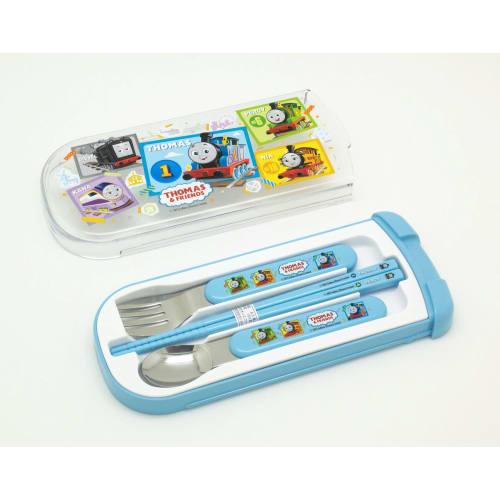 OSK Thomas the Tank Engine Pull-Out Lid Trio Blue [CT-20] Dishwasher Safe