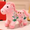 Simulation horse doll mascot cartoon pony key bag pendant cross-border plush toy zodiac horse doll