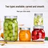 Heat-Resistant Food-Grade Glass Bottle for Honey, Jam, or Lemon Paste, Lead-Free and Airtight Sealed.