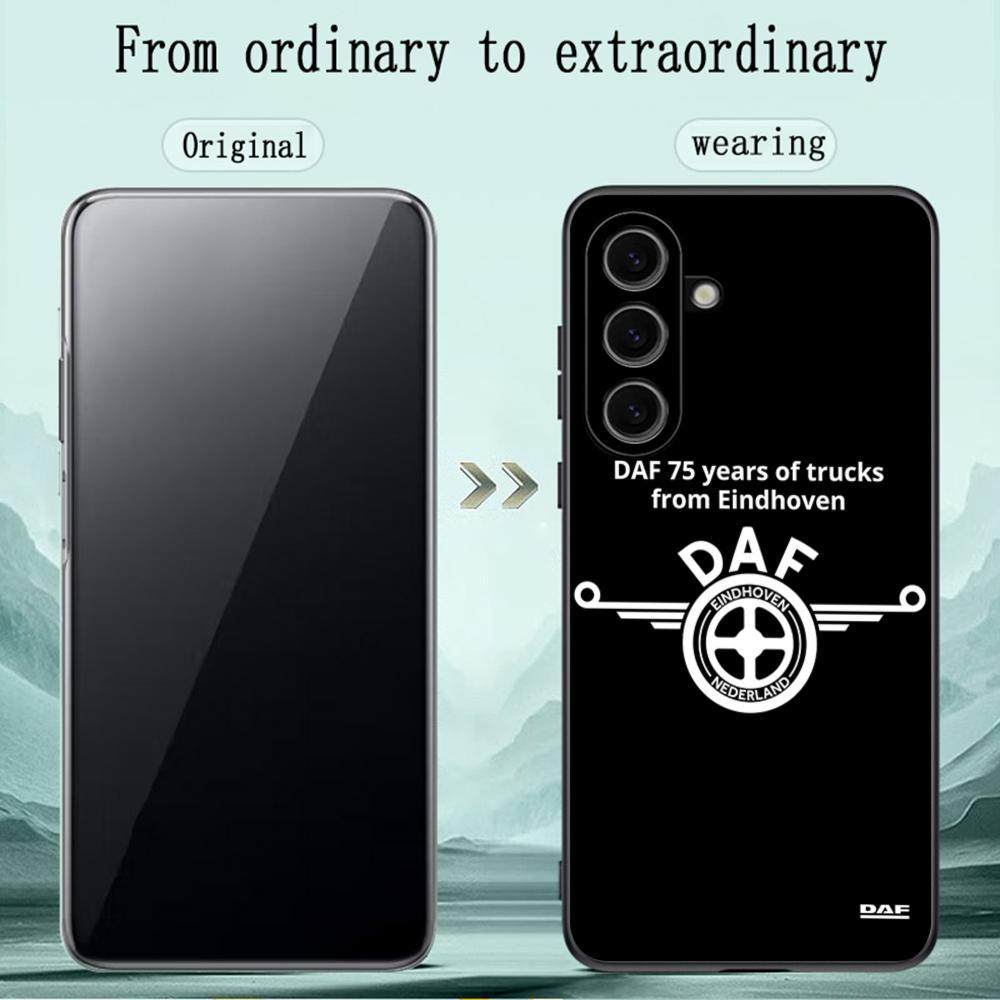 D-dafs Logo Car Logo Fashion Pattern Phone Case For Samsung Galaxy S26 S25 S24 S23 S22 S21 Plus Ultra Note20 Soft Black