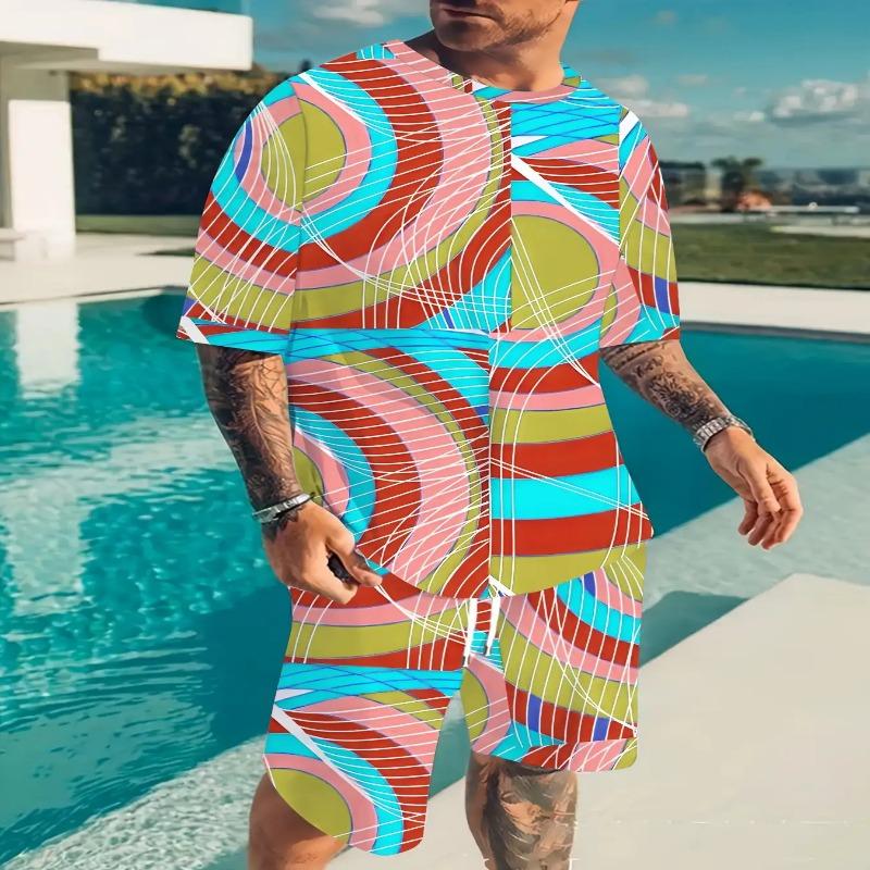 Plus size men's summer casual suits