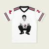 Herren Damen Fußball T-Shirt Bruno Mars The Romantic Tour 2026 Trikot V-Ausschnitt Sommer Locker Unisex Streetwear Grafikdruck Merch T-Shirt