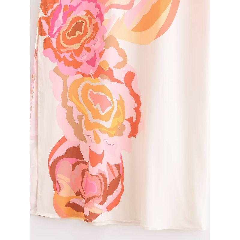 Kaslead New Arrival Women's Clothing Fashion Style Fashion Slimming and Simple Tether Print Sleeveless Dress