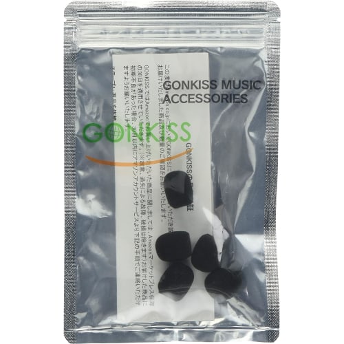GONKISS Microphone Sponge Windscreen for Lavalier Microphones and Broadcasting (Set of 5, Black)