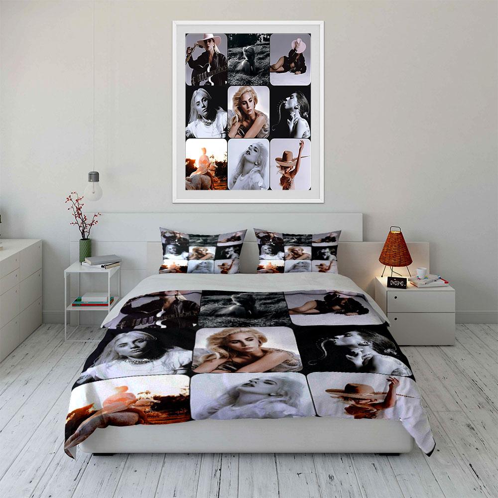 Stylish Blonde Aesthetic Collage Bedding Duvet Cover Set Duvet Cover Pillowcases (1*Duvet Cover 2*Pillowcases, Without Duvet Insert)