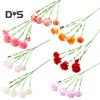 Artificial Flower 1 Branch Realistic Easy Care 5 Forked Beautiful Romantic Wedding Artificial Carnation Party Supplies