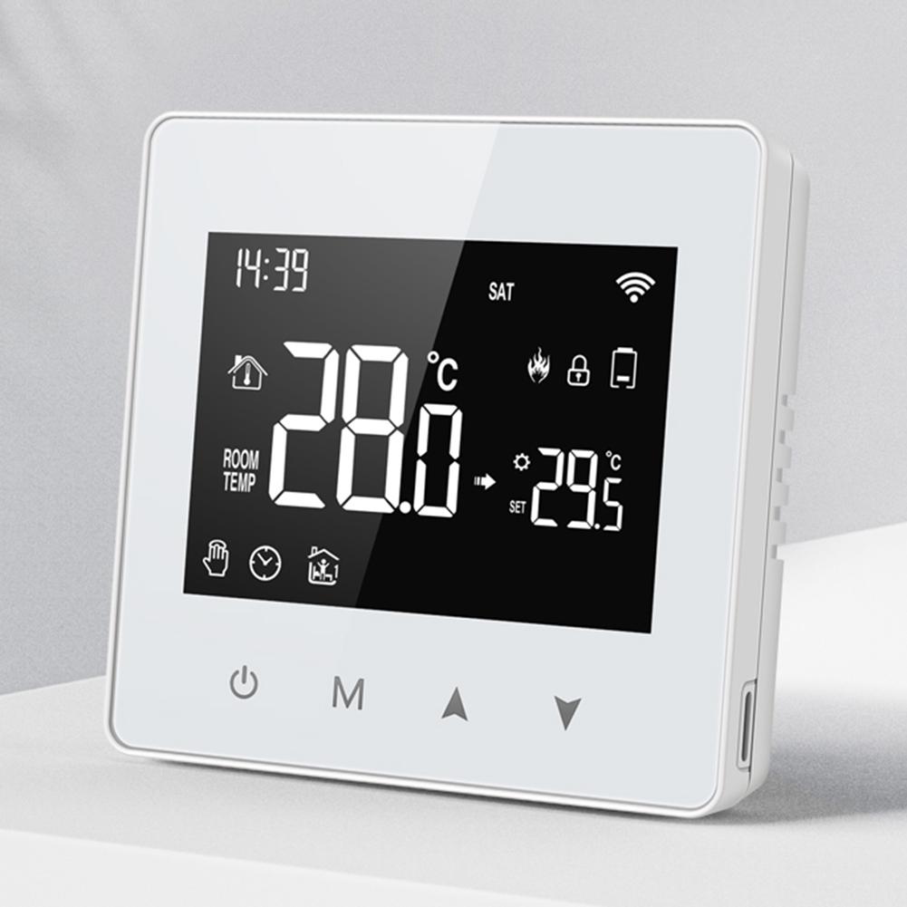 Tuya Smart Thermostat Battery Powered Zigbee Thermostat APP Remote Control Work with Alexa Google Home Yandex