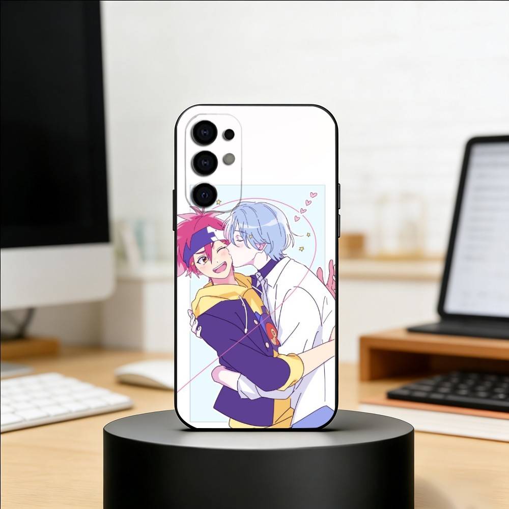 S-SK8 ANime the InfinityS Phone Case Black Silicone Soft For Samsung S25,S24,S21,S22,S23,S30,Ultra,S20,Plus,Fe,Lite