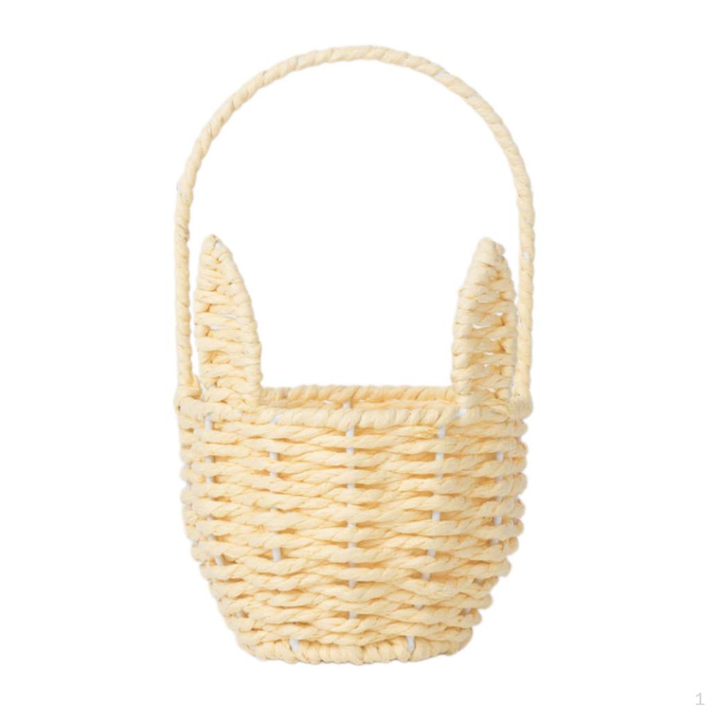 Easter Bunny Basket Flower Empty Portable, Decoration, Egg Wedding