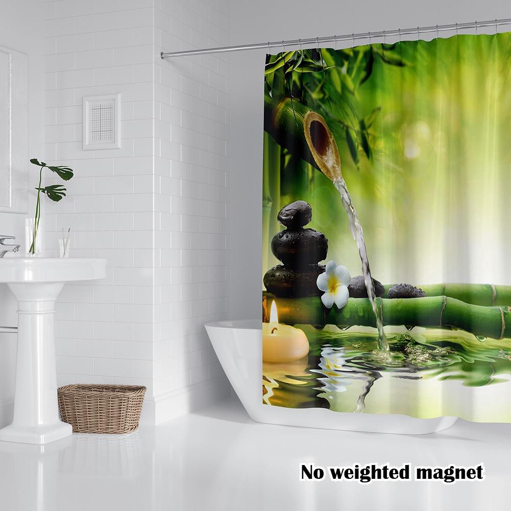 

Shower Curtain with 12pc Hooks 180/200CM Bath Curtain Liners Rust-Proof Grommets Anti-Mould Waterproof Bathroom Curtains 180*180cm