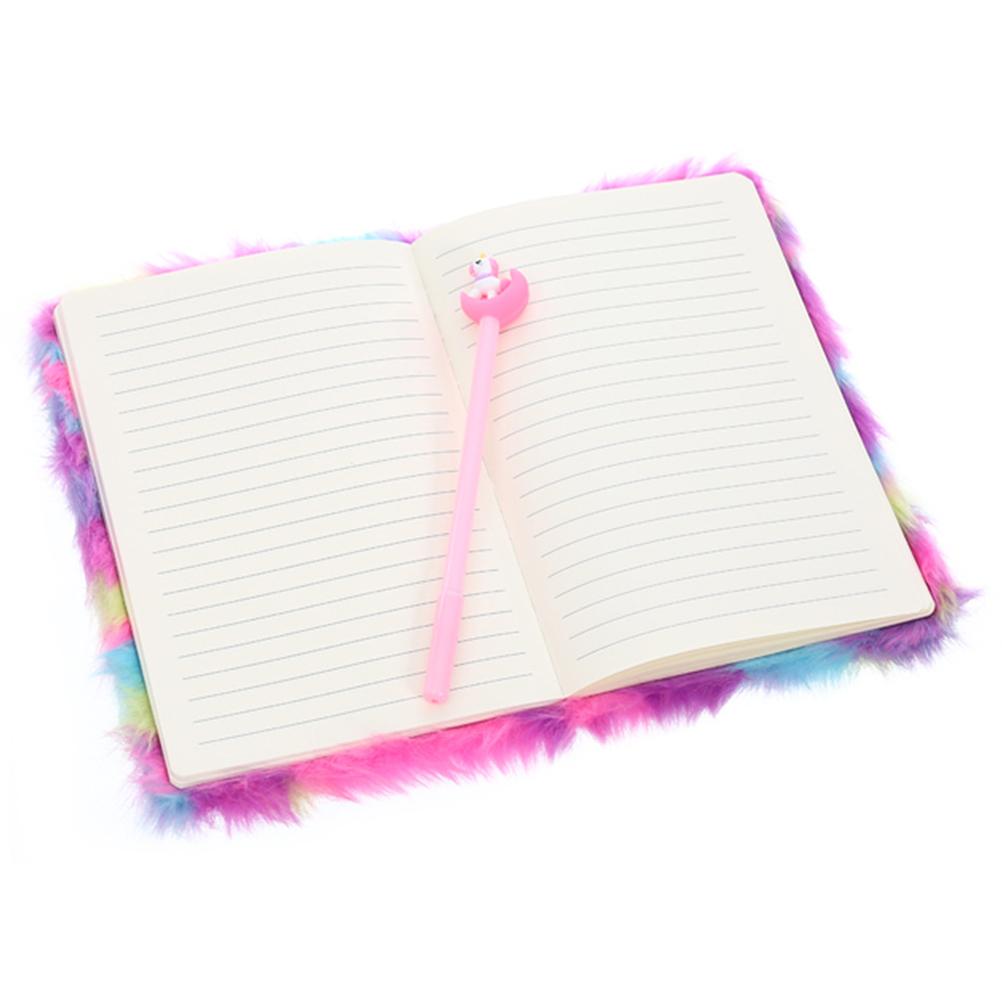 Fluffy Plush Notebook Cute Diary Book Notepad Travel Journal Book for Students