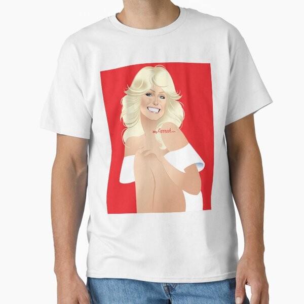 Farrah Red Classic TShirt TShirt Made In UsAus Size S2xl