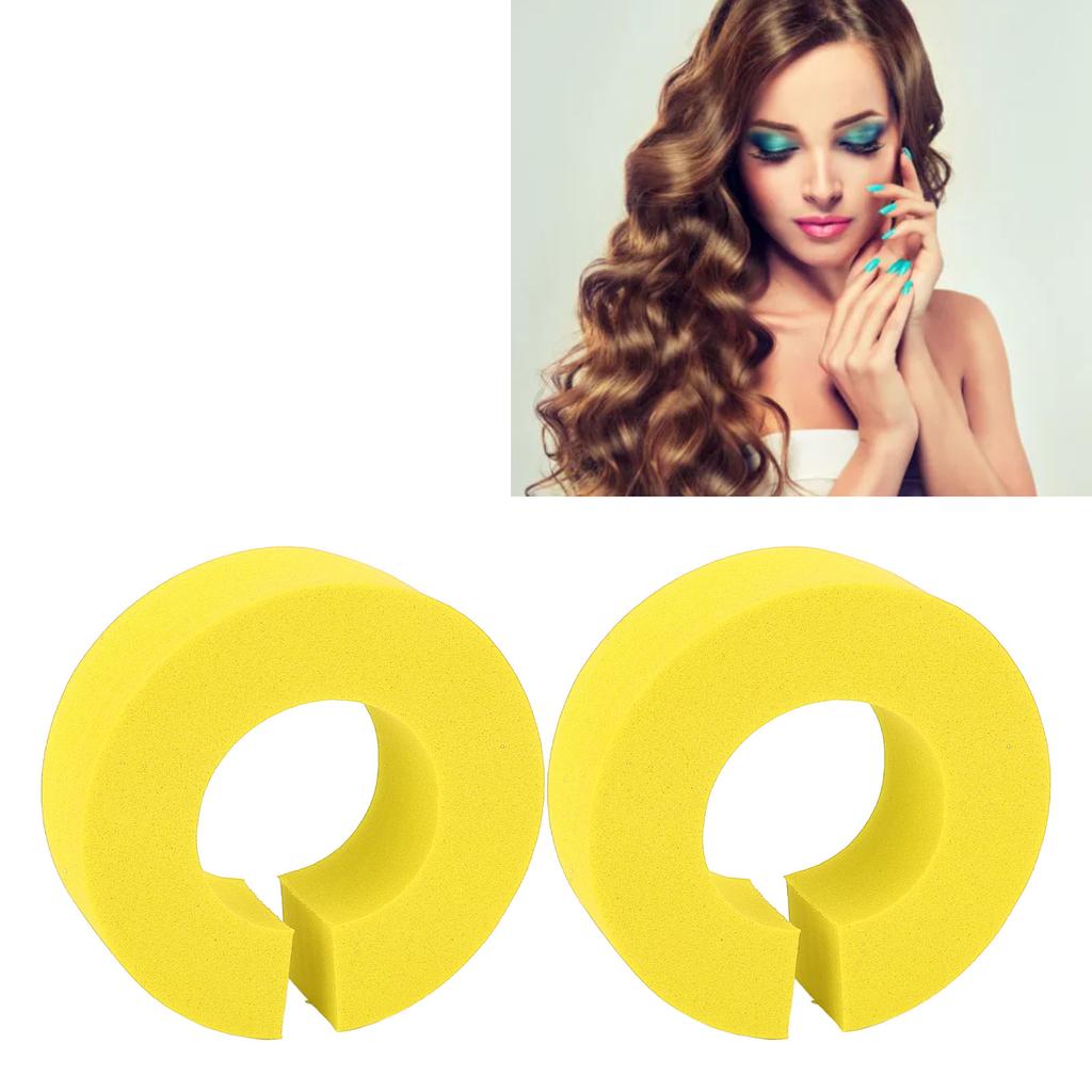 12pcs C Shape Sponge Hair Curlers Hair Styling Curlers Heatless Curlers for Home Hotel Beauty