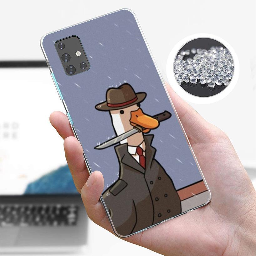 Cartoon Cute Goose Game Phone Case For Samsung Galaxy A52 A32 A22 A12 A51 A31 A50S A30S A20S A10S Note 20 Ultra 10 Plus S10 A72
