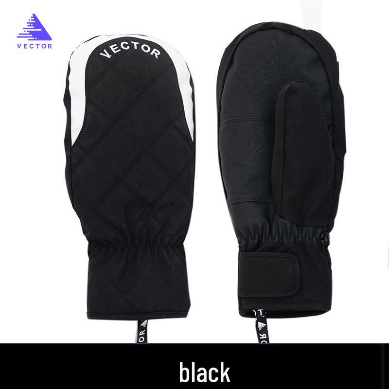 

ВОДОНЕПРОНИЦАЕМЫЕ ЛЫЖНЫЕ ПЕРЧАТКИ VECTOR: Унисекс, Утепленный внутренник, Пятипалый дизайн для одинарной и двойной доски, Теплый и стильный. XL