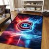 Montreal Canadiens2 Flannel Pattern Square Carpet,Area Rug,Carpet Rug for Living Room Bedroom Sofa Playroom Decor,Non-slip Floor Mat