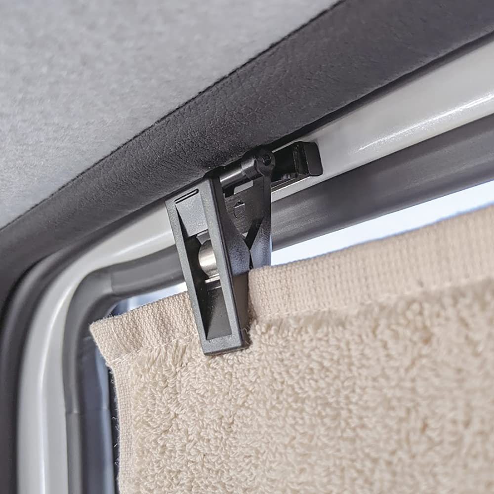 Tsuchiya Yac Car Interior Car Magnetic Accessories, Sunshade, Clip, 2-Pack, Black, L-24