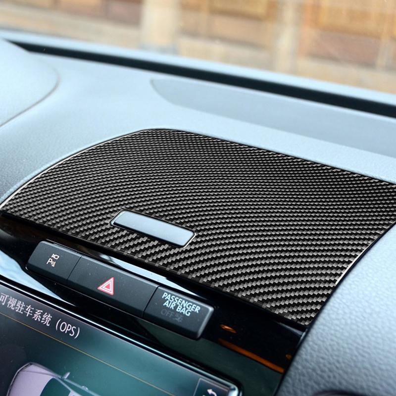 For VW Touareg 2011-2018 Soft Carbon Fiber Storage Box Cover Sticker Trim Car Interior Accessories Car Interior