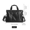 Soft Cowhide Men Business Briefcase Large Capacity Laptop Crossbody Handbag