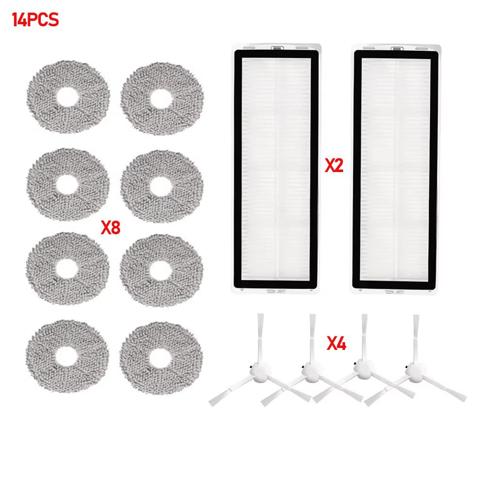 Spare Replacement Parts Fit For Xiaomi X11 Plus X11+ Robot Vacuum, Roller Brush Side Brush Filter Mop Cloth Dust Bag Accessories