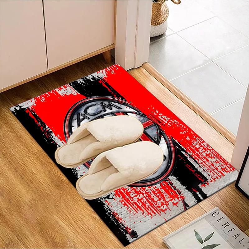 Milan Football club Printed Office Carpet Chair Cushion  Entryway Rug, Rugs for Living Room, Bedroom Christmas gifts