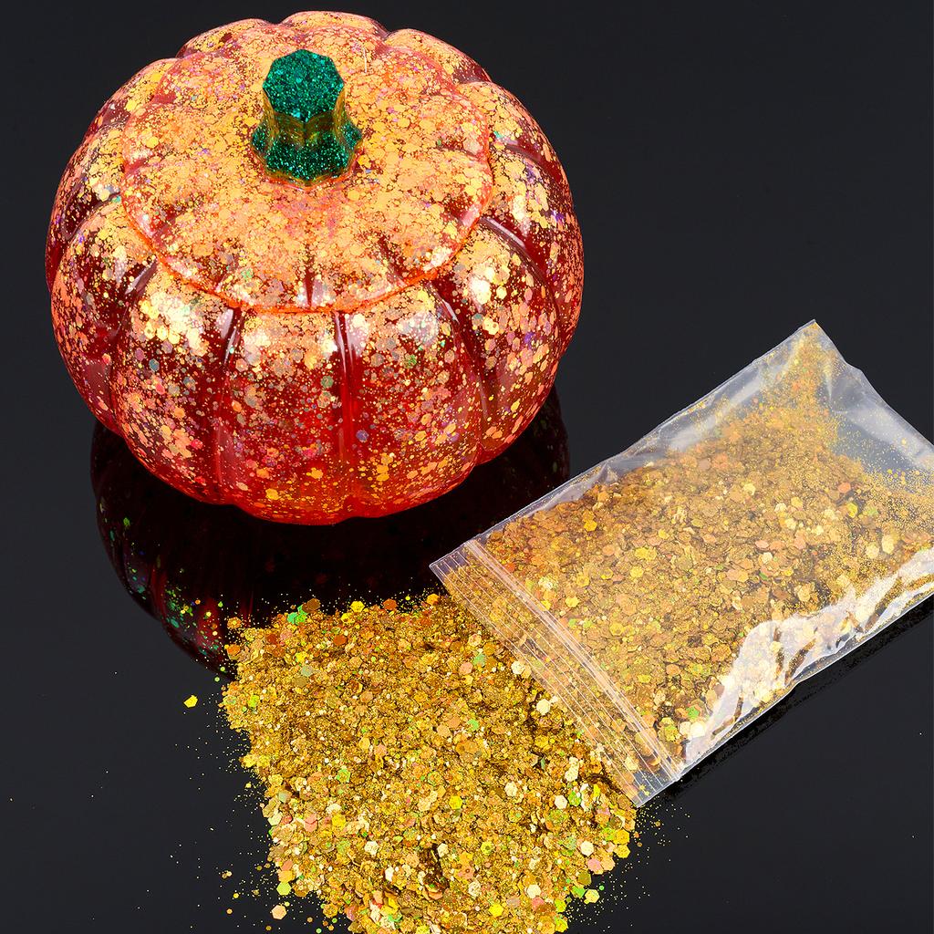 50G Glitter Mixed Hexagon Colorful Sequin Powder DIY Handmade Jewelry Epoxy Resin Making For Mold Nails Craft Accessories