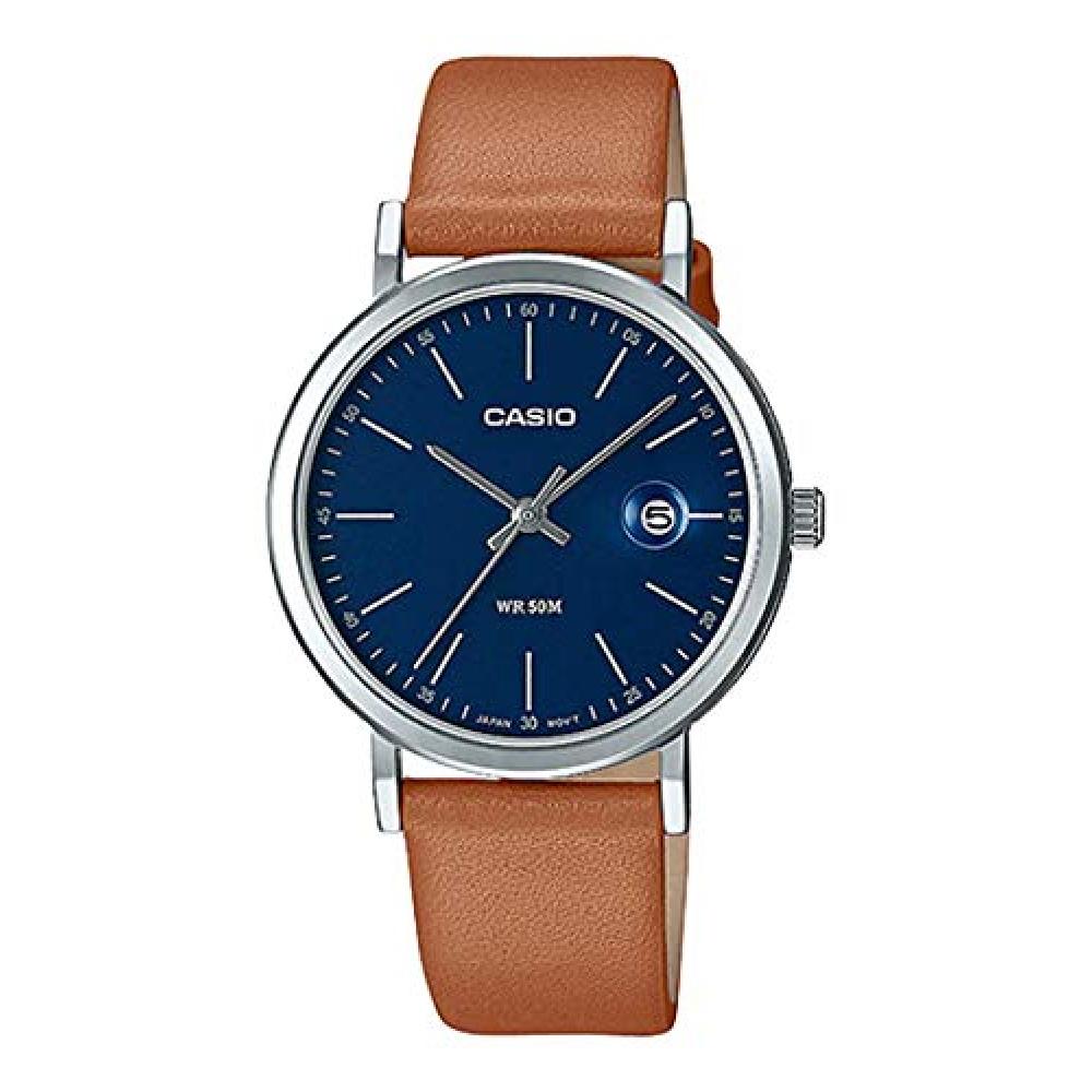 

Casio Ltp E175l 2ev [Casio] Кварцевые женские наручные часы с синим циферблатом и коричневым кожаным ремешком Overseas