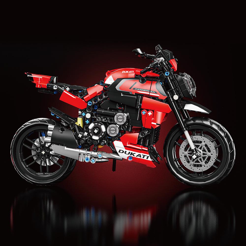 Lei Mao 1127 Harley Motorcycle Ducati Building Blocks Model Toy - Hot Selling for Boys