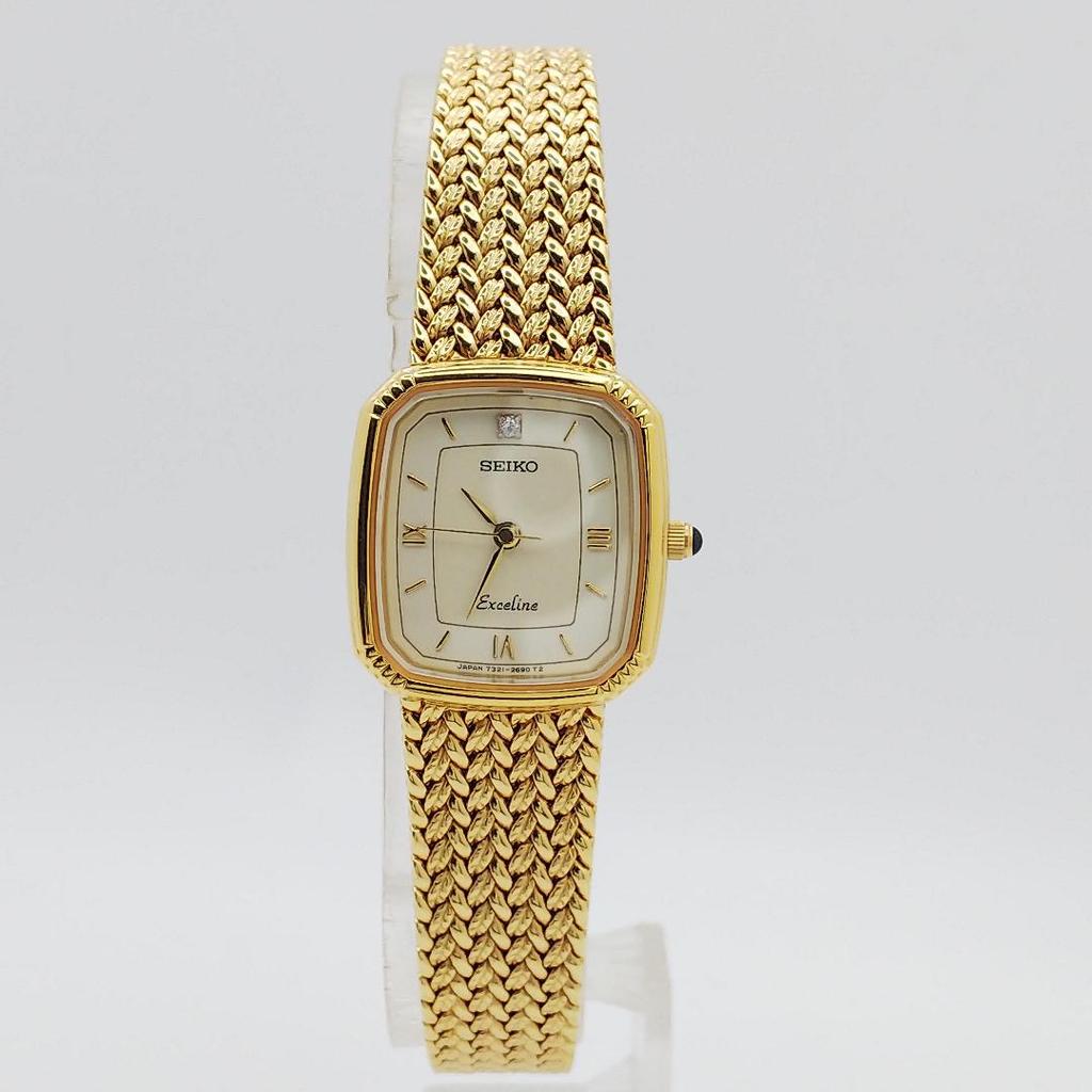 [USED] 473 Free Shipping Battery Replacement SEIKO Excellence Women's Watch